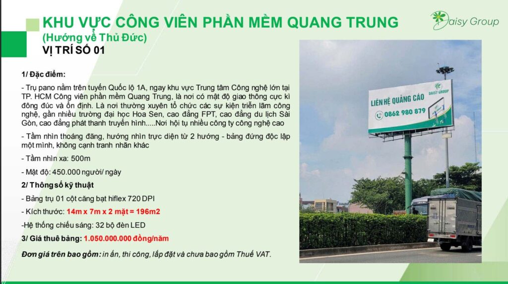 Billboard Quận 12 Cho Thuê