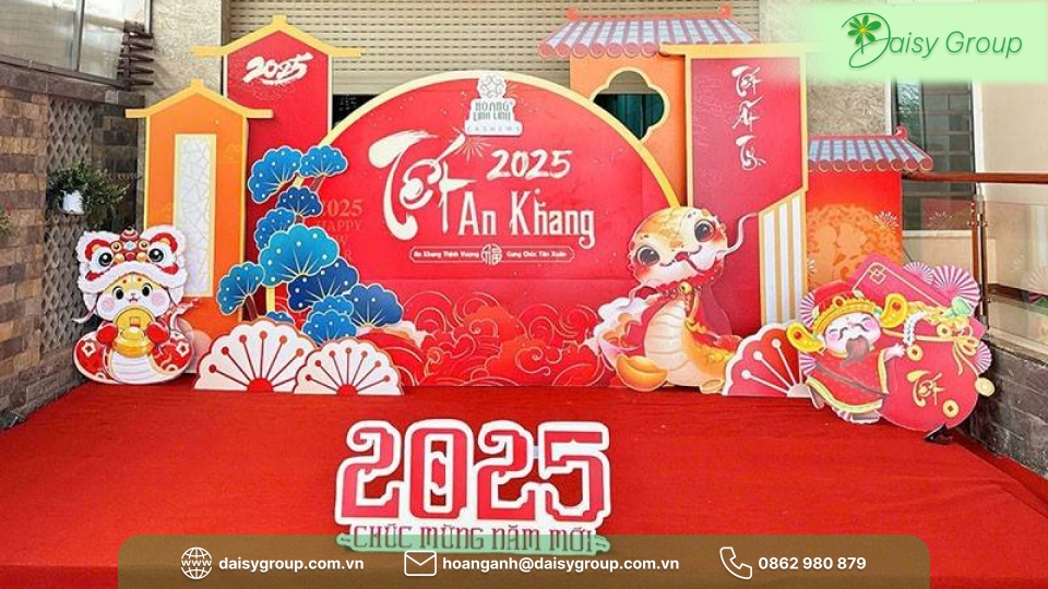 Thi Công Background Tết Nguyên Đán Trọn Gói Toàn Quốc
