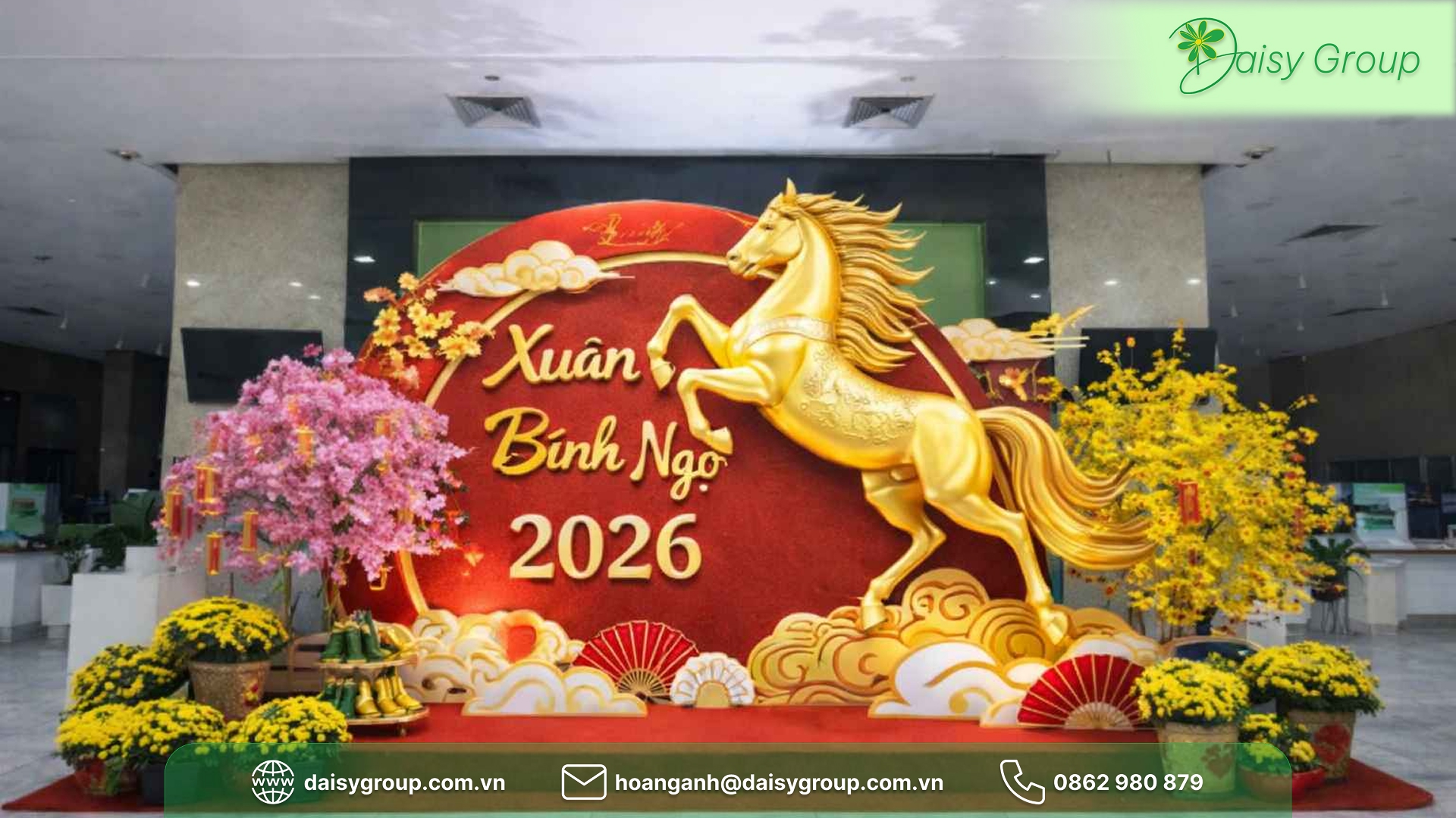 Thi Công Background Tết Nguyên Đán Trọn Gói Toàn Quốc